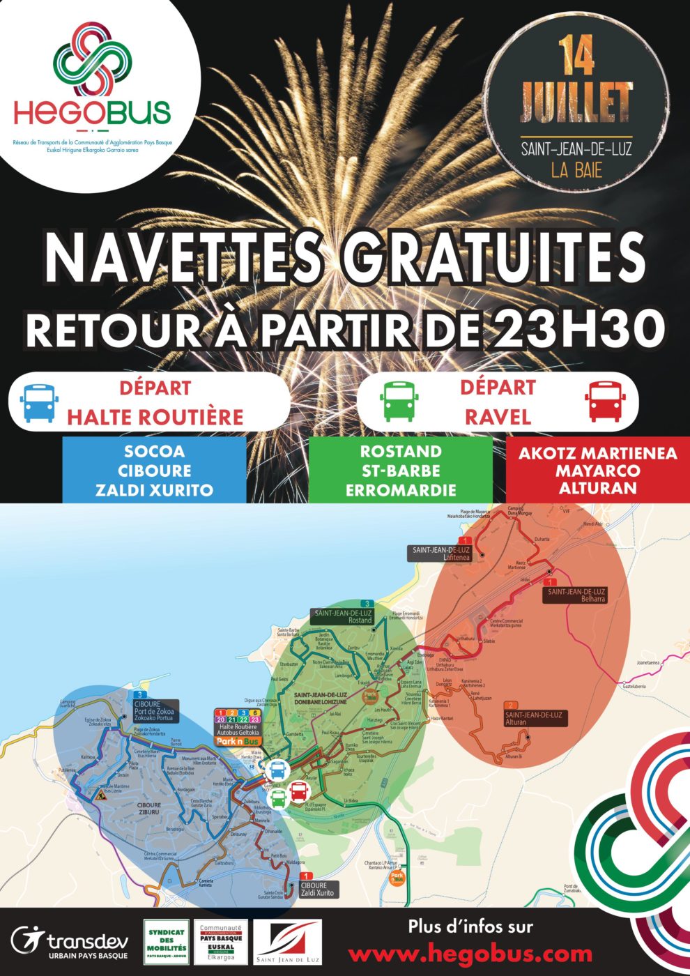 Navettes Gratuites Hegobus 14 Juillet