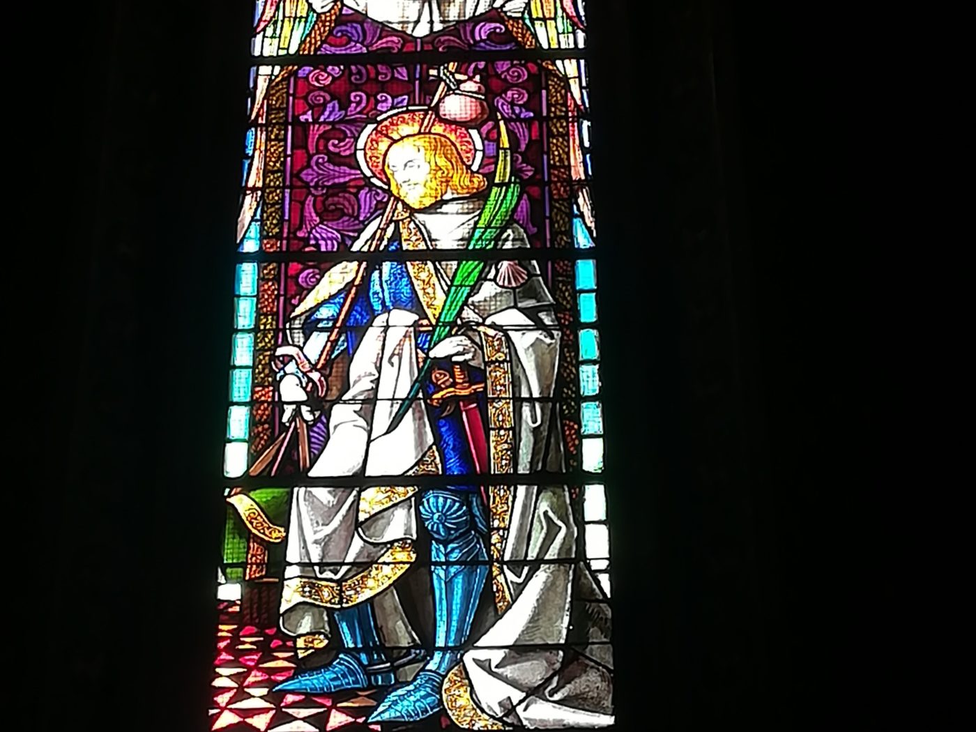 Zoom sur le patrimoine le vitrail de SaintJacques Le Majeur Saint