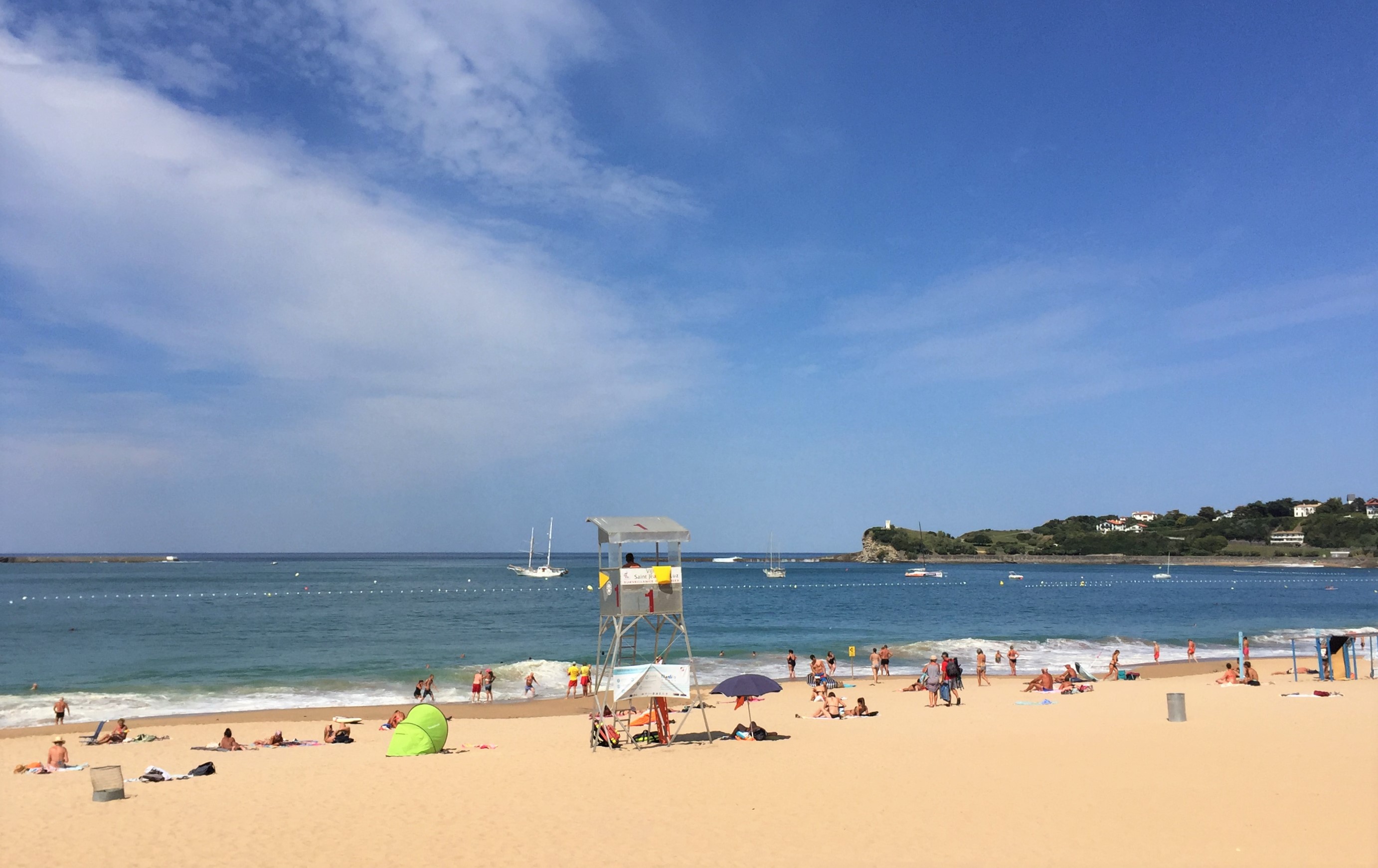 La grande plage surveillée tous les jours jusqu’au 20 septembre ainsi