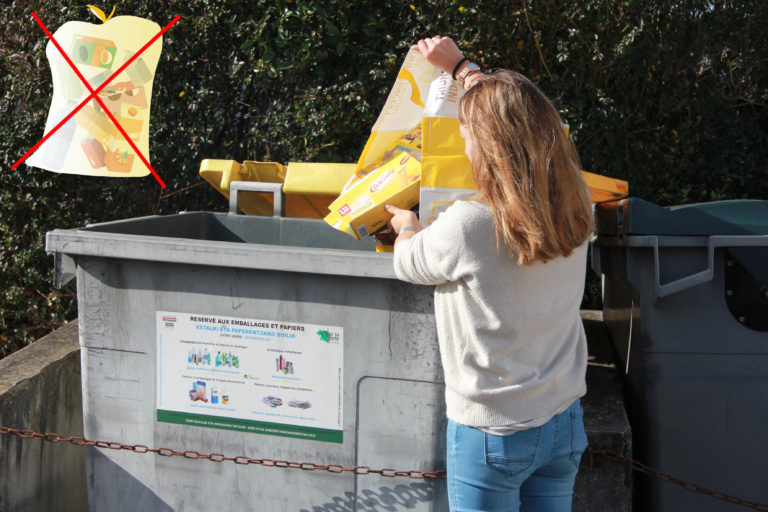 Bac jaune : jetez en vrac et non dans un sac ! - Saint-Leu-la-Forêt