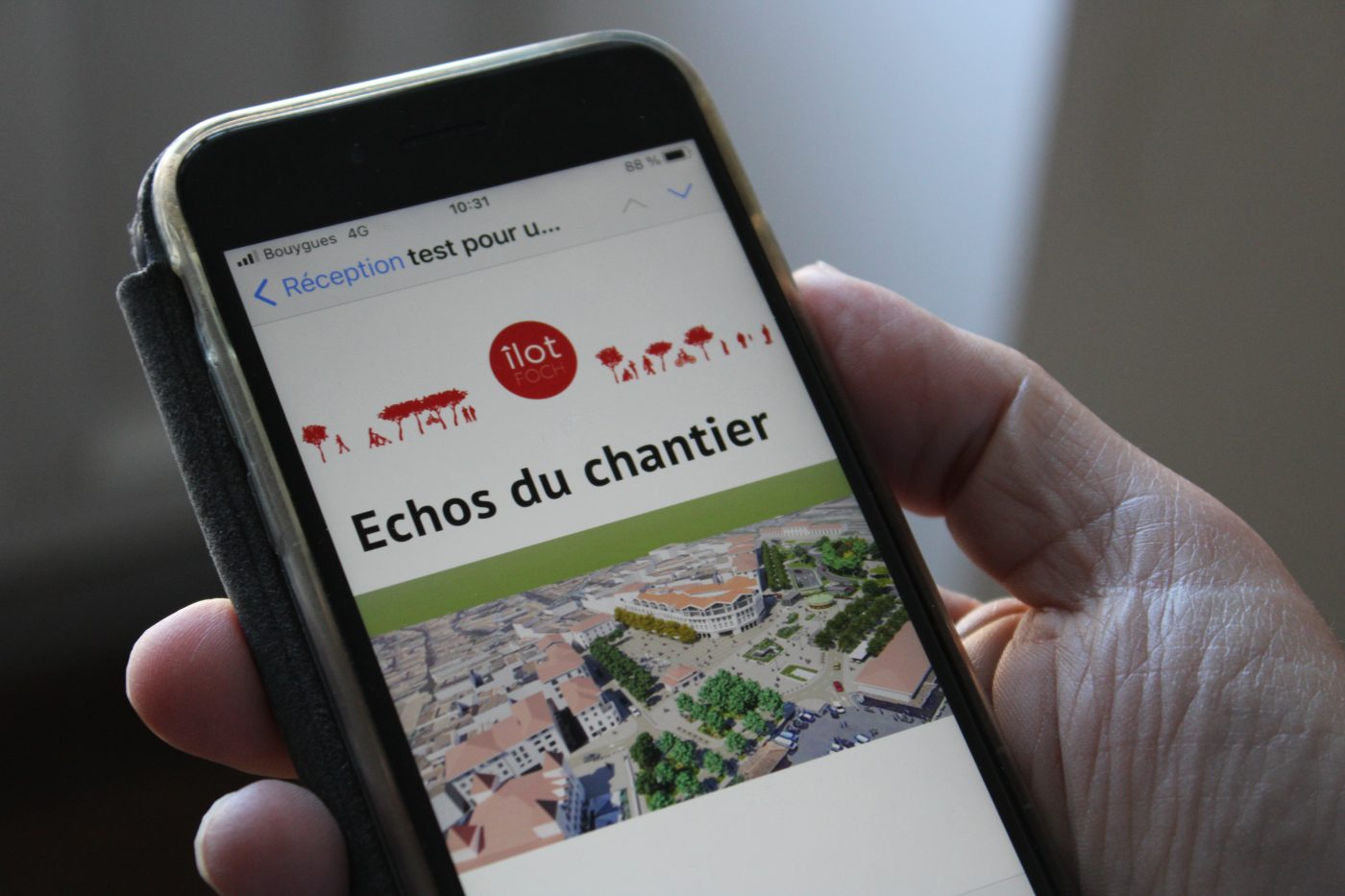 Aménagement de l’îlot Foch suivi du chantier par SMS SaintJeandeLuz