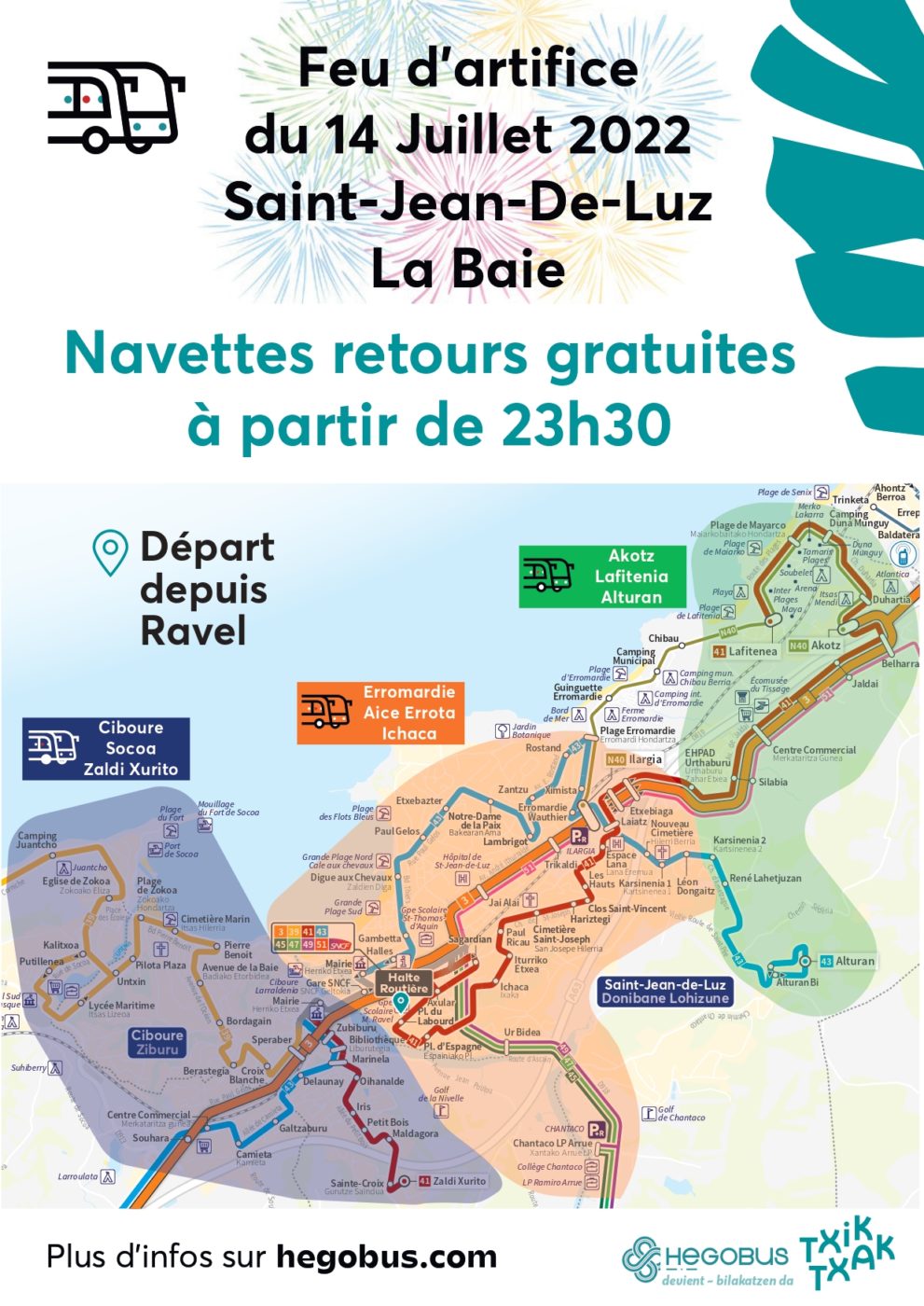 Feu d’artifice du 14 juillet SaintJeandeLuz